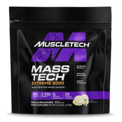 MuscleTech, Mass Tech™ Extreme 2000, со вкусом ванильного молочного коктейля, 2,72 кг (6 фунтов)